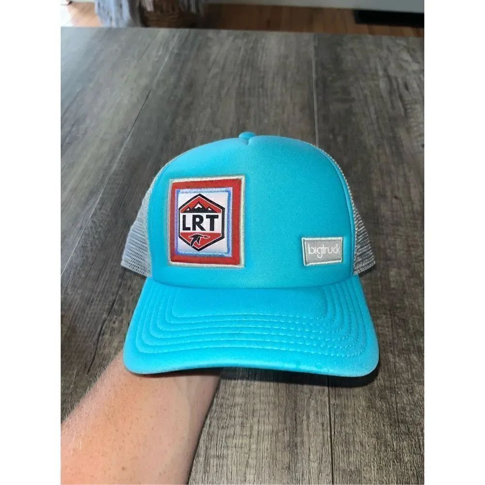 Bigtruck Gray Trucker Hat LRT Patch SnapBack blue